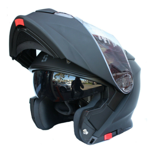 bluetooth flip front motorbike helmet